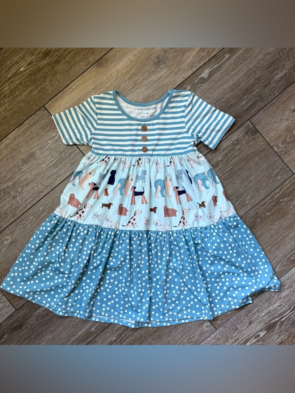 Millie Loves Lily Dog Tiered Dress
